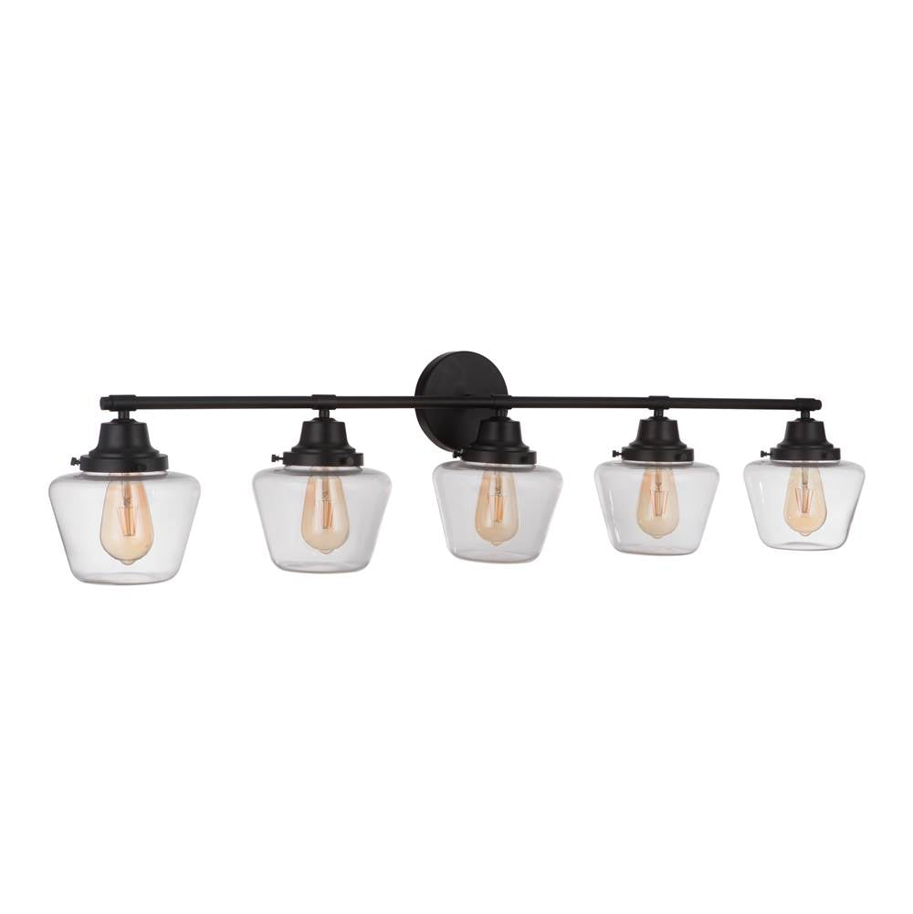 Craftmade Essex 5 Light Vanity In Brushed Polished Nickel