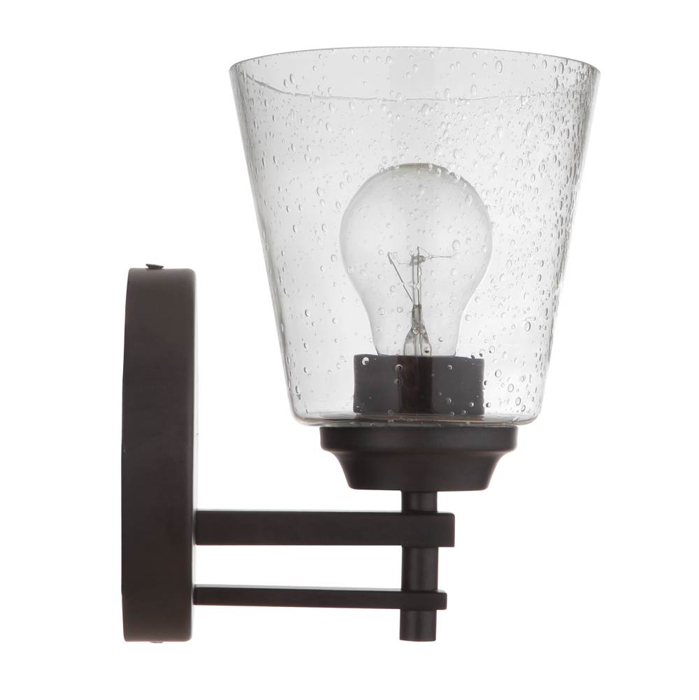 Craftmade 19606FB1 Flat Black Drake 1 Light Wall Sconce In Flat Black Image 5