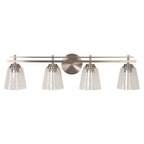 Craftmade Drake 4 Light Vanity In Brushed Polished Nickel