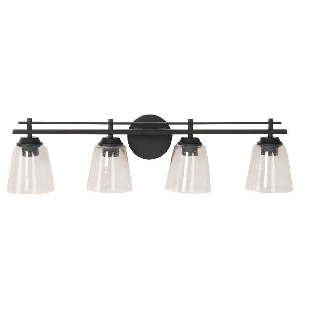 Craftmade Drake 4 Light Vanity In Brushed Polished Nickel