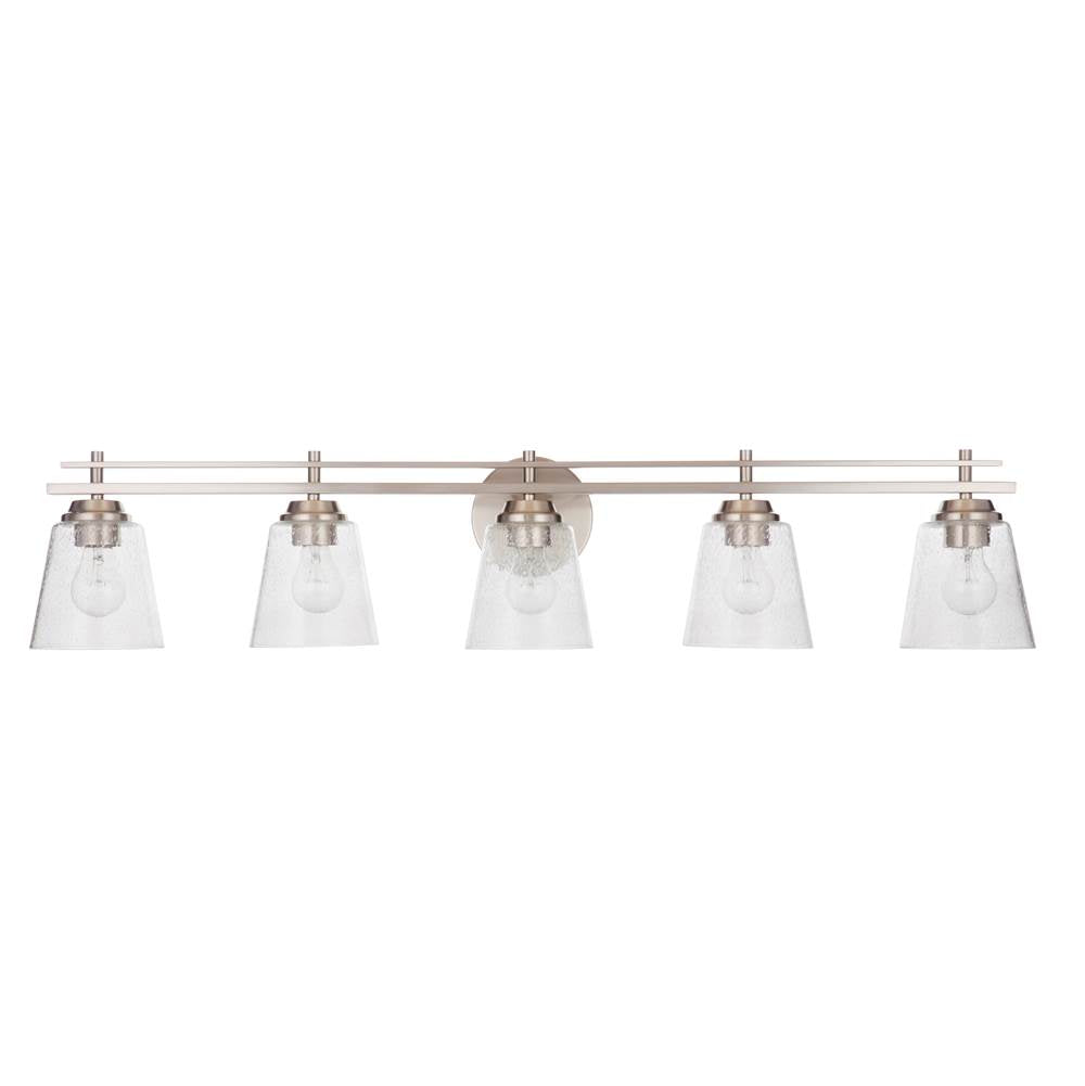 Craftmade 19642BNK5 Brushed Polished Nickel Drake 5 Light Vanity In Brushed Polished Nickel Image 1