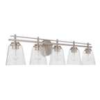 Craftmade Drake 5 Light Vanity In Brushed Polished Nickel