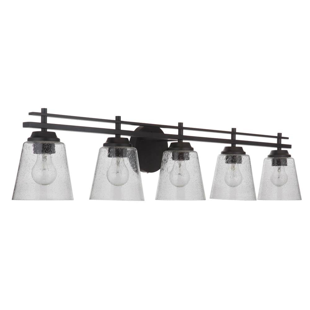 Craftmade Drake 5 Light Vanity In Brushed Polished Nickel