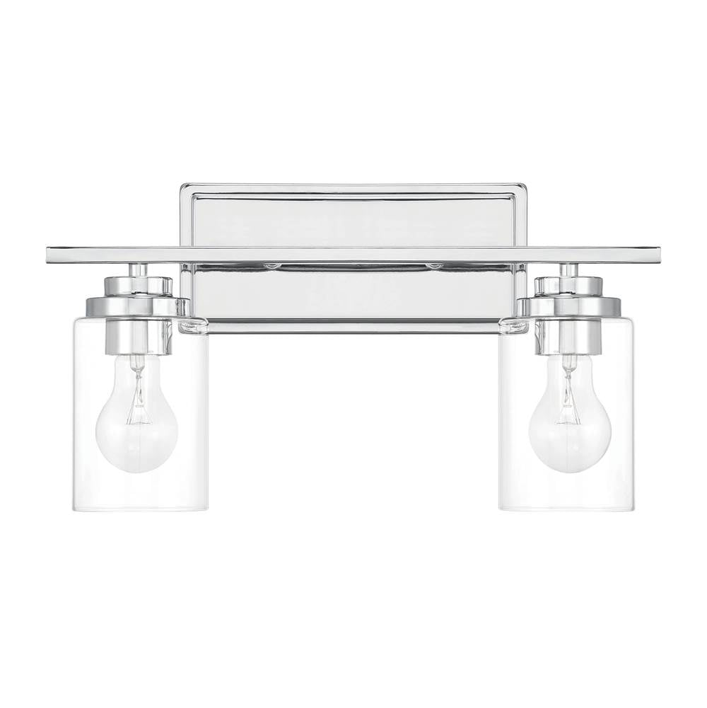 Craftmade Clark 2 Light Vanity In Chrome