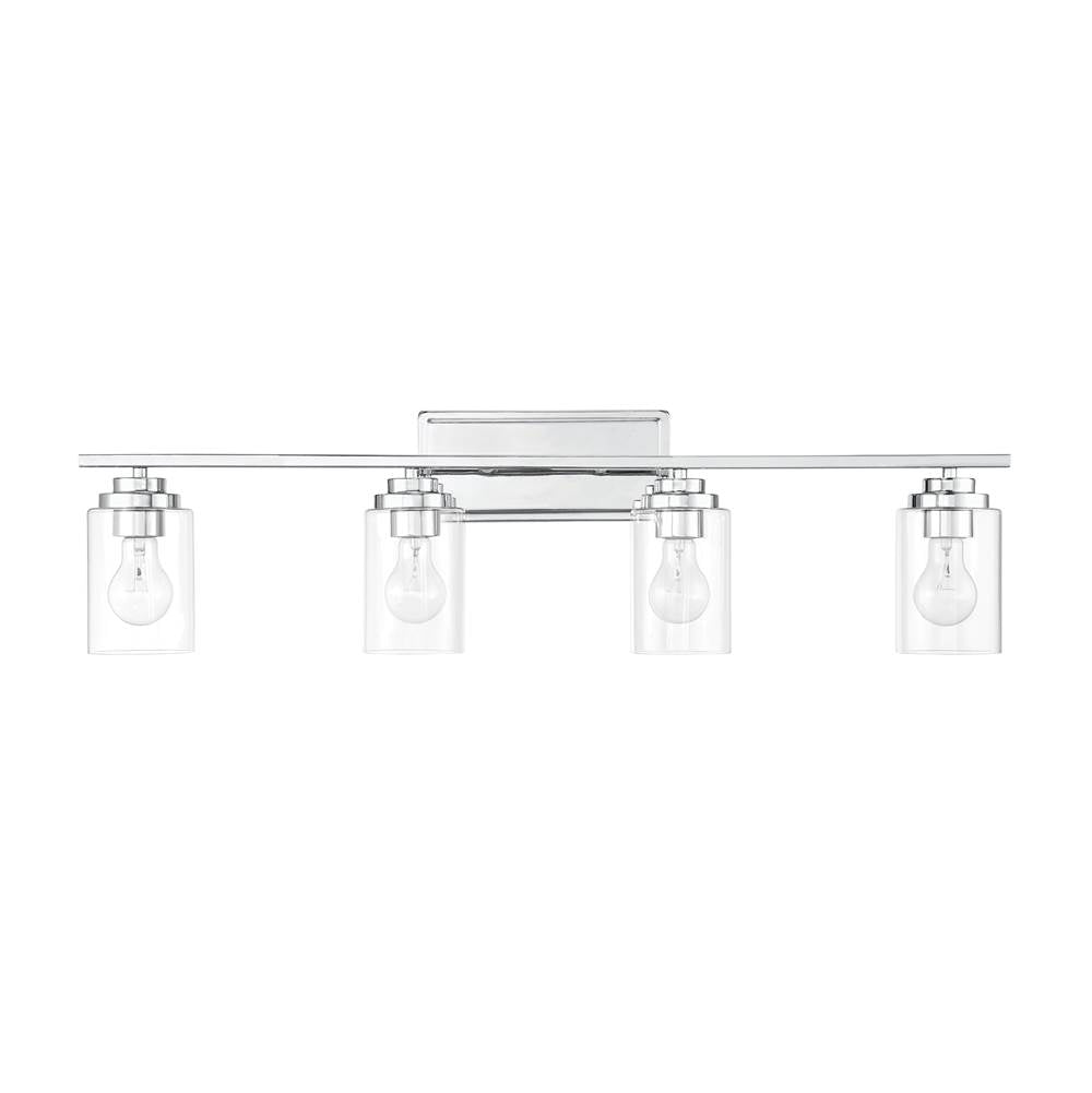Craftmade Clark 4 Light Vanity In Chrome