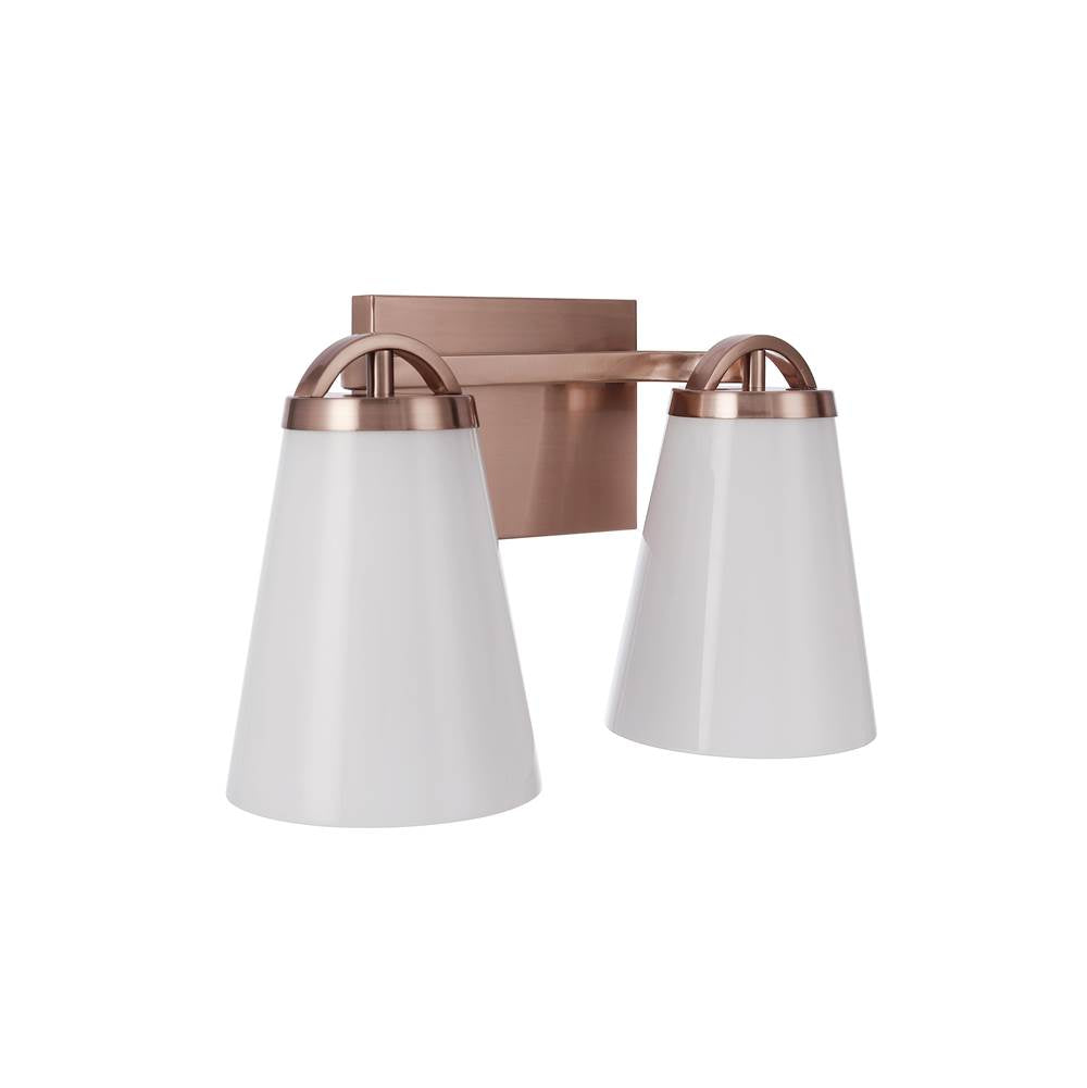 Craftmade Zane 2 Light Vanity In Premium Bronze