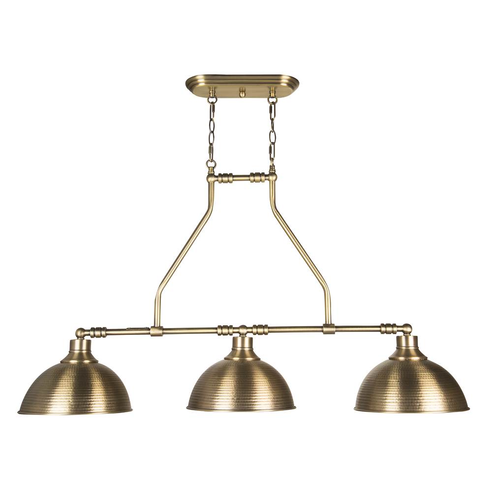 Craftmade Timarron 3 Light Island In Legacy Brass