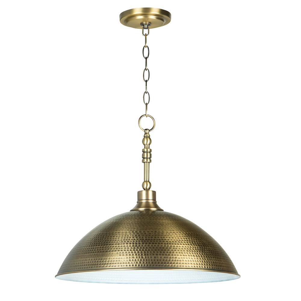 Craftmade Timarron 1 Light Large Pendant In Legacy Brass