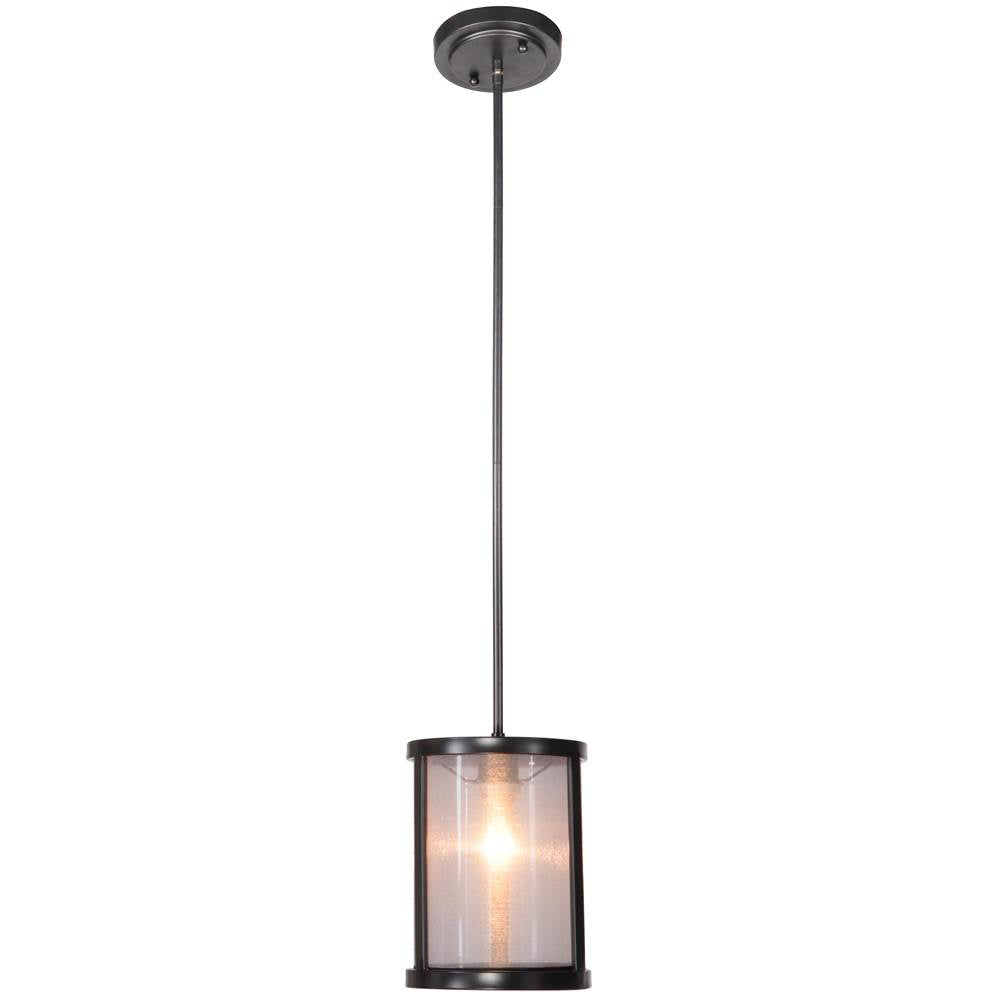 Craftmade 36791-MBK Matte Black Danbury 1 Light Mini Pendant In Matte Black Image 1