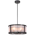 Craftmade 36794-MBK Matte Black Danbury 4 Light Pendant In Matte Black Image 1