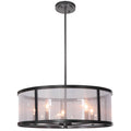 Craftmade 36795-MBK Matte Black Danbury 5 Light Pendant In Matte Black Image 1