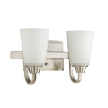 Craftmade 41902-BNK Brushed Polished Nickel Grace 2 Light Vanity In Brushed Polished Nickel Image 1