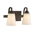 Craftmade Grace 2 Light Vanity In Brushed Polished Nickel