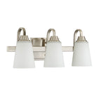 Craftmade 41903-BNK Brushed Polished Nickel Grace 3 Light Vanity In Brushed Polished Nickel Image 1