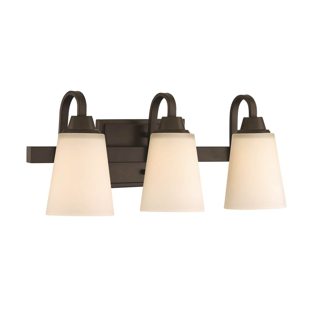 Craftmade Grace 3 Light Vanity In Brushed Polished Nickel