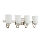 Craftmade 41904-BNK Brushed Polished Nickel Grace 4 Light Vanity In Brushed Polished Nickel Image 1
