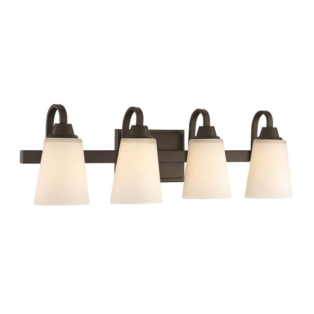 Craftmade Grace 4 Light Vanity In Brushed Polished Nickel