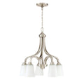 Craftmade 41915-BNK Brushed Polished Nickel Grace 5 Light Down Chandelier In Brushed Polished Nickel Image 1