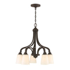 Craftmade Grace 5 Light Down Chandelier In Brushed Polished Nickel