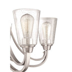 Craftmade 41925-BNK-CS Brushed Polished Nickel Grace 5 Light Chandelier In Brushed Polished Nickel (clear Seeded Glass) Image 6