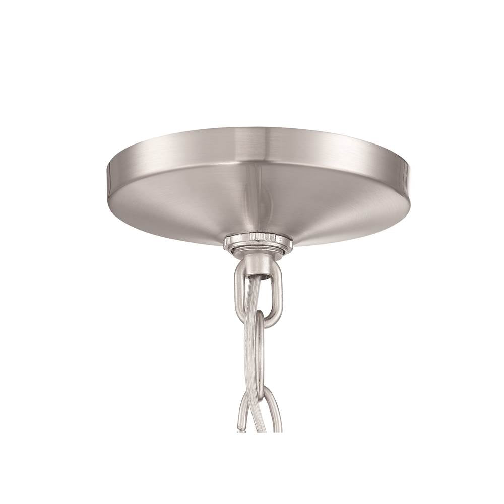Craftmade 41925-BNK-CS Brushed Polished Nickel Grace 5 Light Chandelier In Brushed Polished Nickel (clear Seeded Glass) Image 5