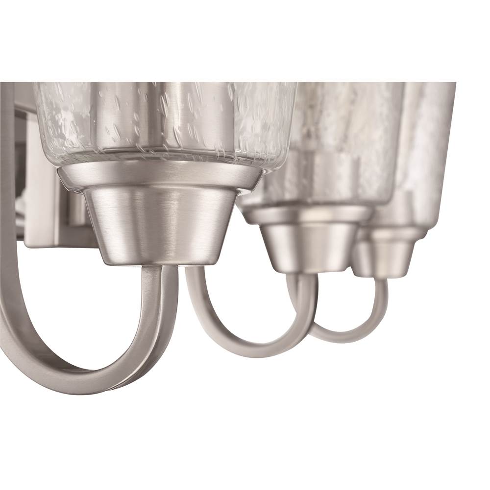 Craftmade 41925-BNK-CS Brushed Polished Nickel Grace 5 Light Chandelier In Brushed Polished Nickel (clear Seeded Glass) Image 3
