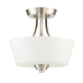 Craftmade 41952-BNK Brushed Polished Nickel Grace 2 Light Convertible Semi Flush In Brushed Polished Nickel Image 1