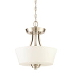 Craftmade 41952-BNK Brushed Polished Nickel Grace 2 Light Convertible Semi Flush In Brushed Polished Nickel Image 3