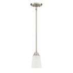 Craftmade 41991-BNK Brushed Polished Nickel Grace 1 Light Mini Pendant In Brushed Polished Nickel Image 1