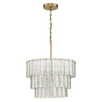 Craftmade 48690-SB Satin Brass Museo 12 Light Pendant In Satin Brass Image 2