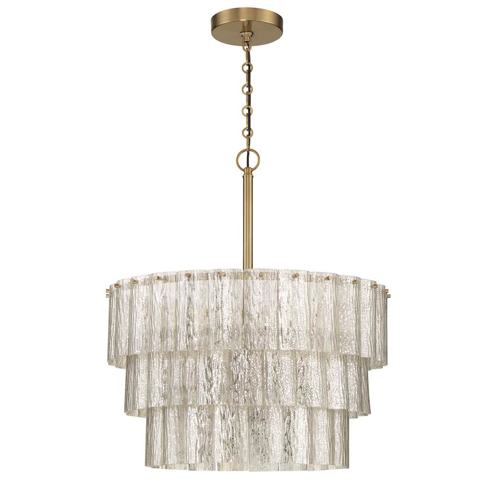Craftmade 48694-SB Satin Brass Museo 9 Light Pendant In Satin Brass Image 1