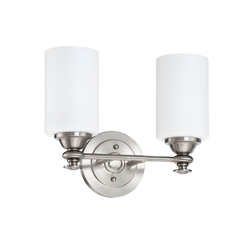 Craftmade 49802-BNK Brushed Polished Nickel Dardyn 2 Light Vanity In Brushed Polished Nickel Image 1