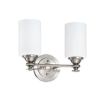 Craftmade Dardyn 2 Light Vanity In Brushed Polished Nickel