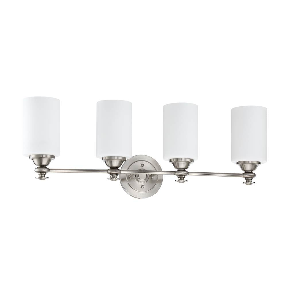 Craftmade 49804-BNK Brushed Polished Nickel Dardyn 4 Light Vanity In Brushed Polished Nickel Image 1