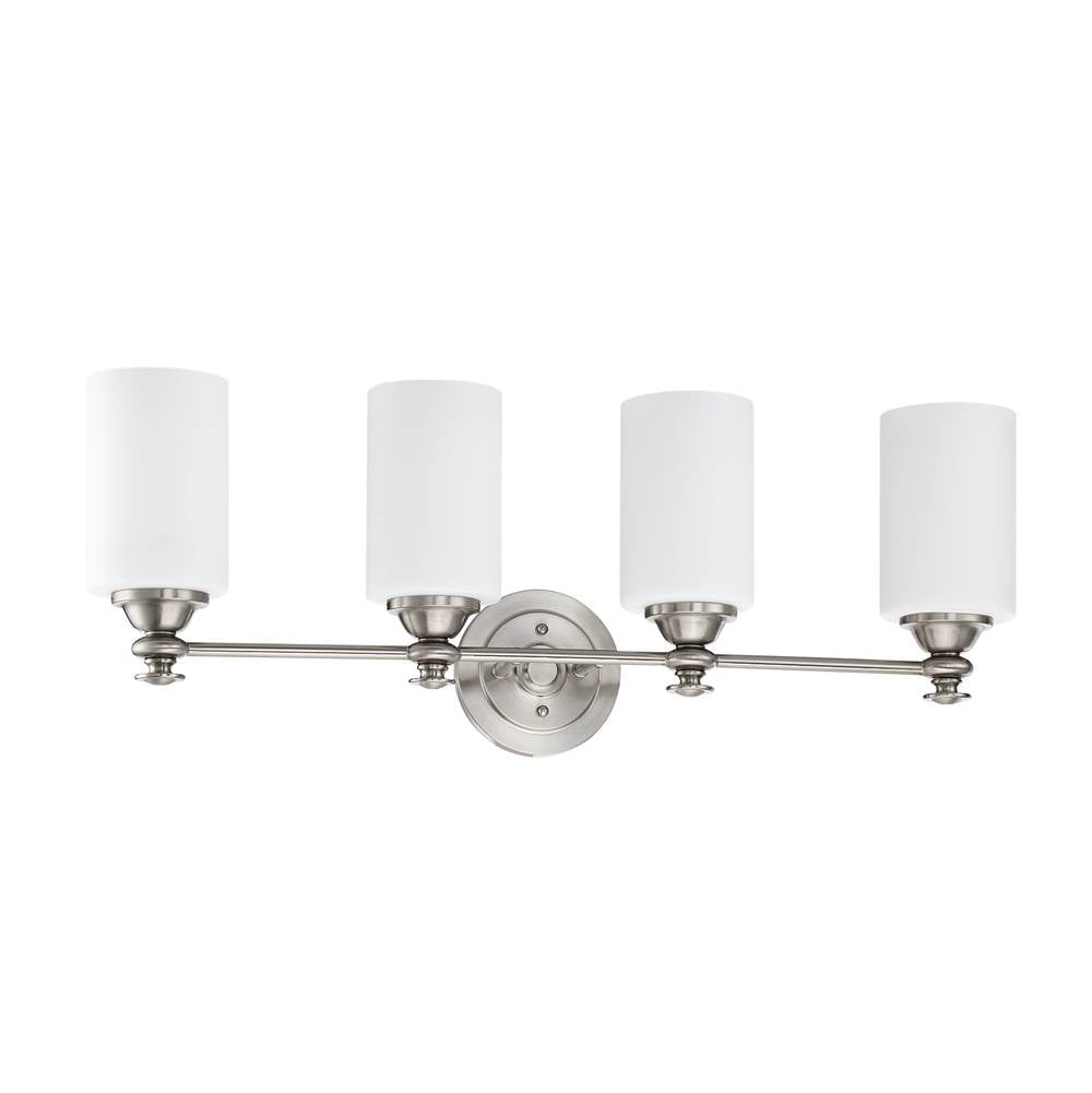 Craftmade Dardyn 4 Light Vanity In Brushed Polished Nickel