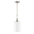 Craftmade 49891-BNK Brushed Polished Nickel Dardyn 1 Light Mini Pendant In Brushed Polished Nickel Image 1