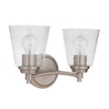 Craftmade 50202-BNK Brushed Polished Nickel Tyler 2 Light Vanity In Brushed Polished Nickel Image 1