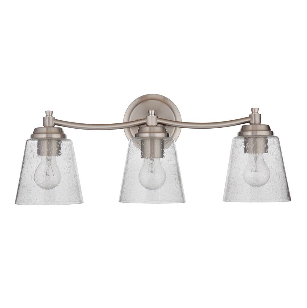 Craftmade 50203-BNK Brushed Polished Nickel Tyler 3 Light Vanity In Brushed Polished Nickel Image 1