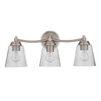 Craftmade 50203-BNK Brushed Polished Nickel Tyler 3 Light Vanity In Brushed Polished Nickel Image 1