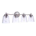 Craftmade Tyler 4 Light Vanity In Brushed Polished Nickel