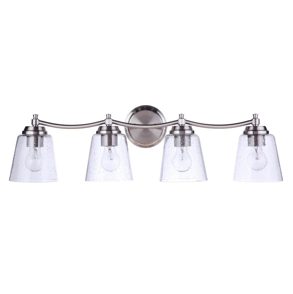 Craftmade 50204-BNK Brushed Polished Nickel Tyler 4 Light Vanity In Brushed Polished Nickel Image 6