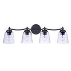 Craftmade 50204-FB Flat Black Tyler 4 Light Vanity In Flat Black Image 5