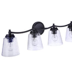 Craftmade 50204-FB Flat Black Tyler 4 Light Vanity In Flat Black Image 2