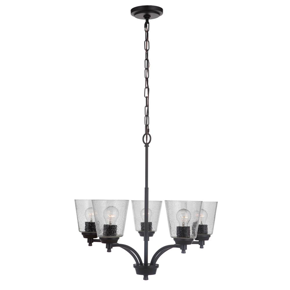 Craftmade Tyler 5 Light Chandelier In Brushed Polished Nickel