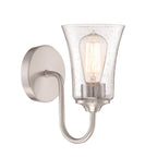 Craftmade Gwyneth 1 Light Wall Sconce In Brushed Polished Nickel