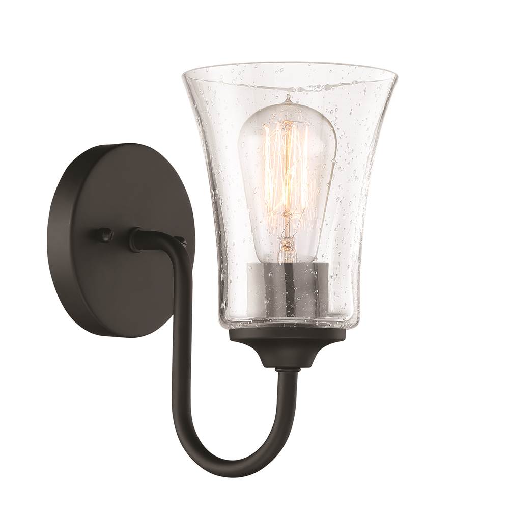 Craftmade Gwyneth 1 Light Wall Sconce In Brushed Polished Nickel