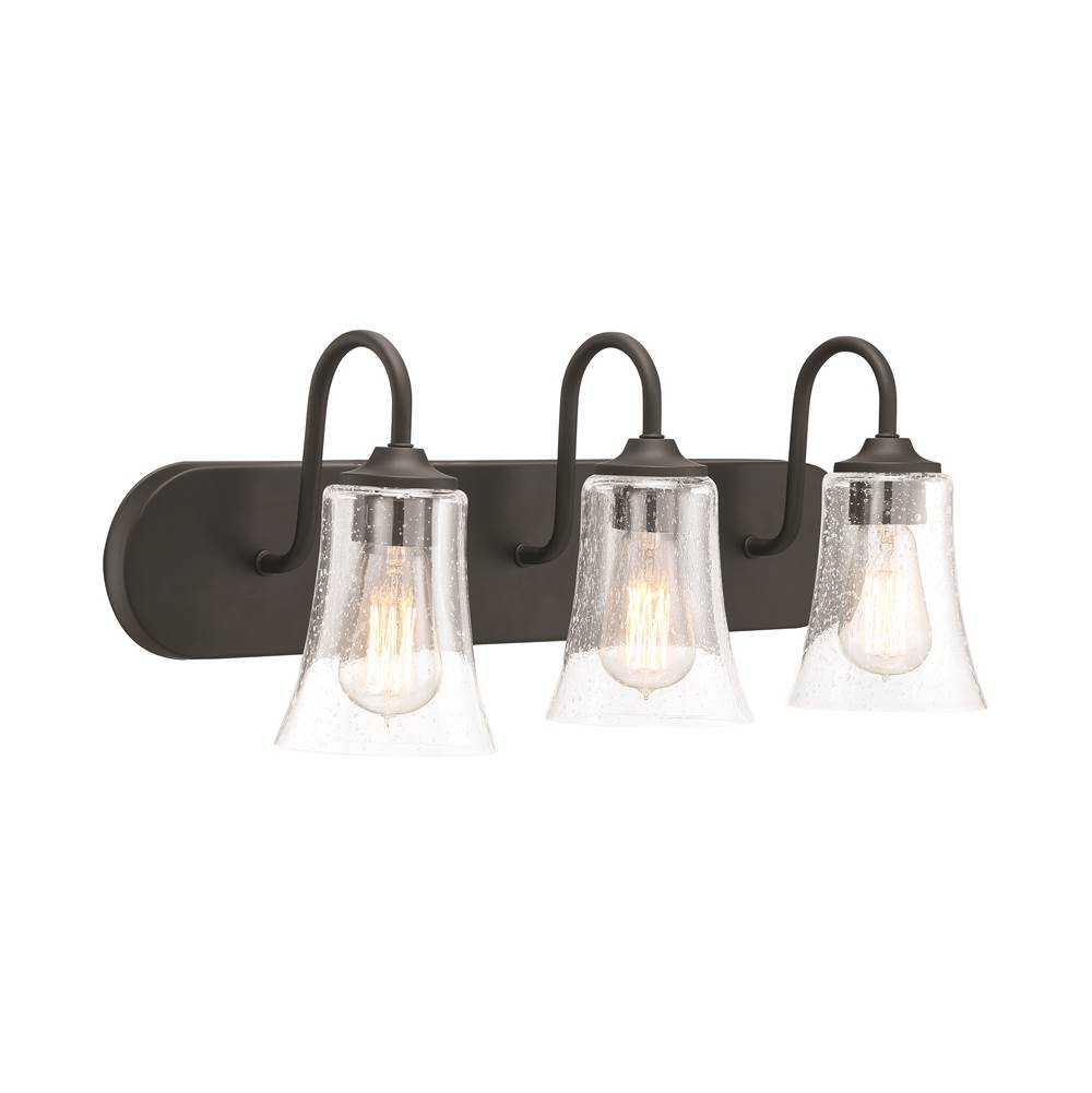 Craftmade Gwyneth 3 Light Vanity In Brushed Polished Nickel
