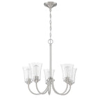 Craftmade 50425-BNK Brushed Polished Nickel Gwyneth 5 Light Chandelier In Brushed Polished Nickel Image 1