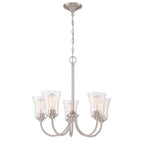 Craftmade Gwyneth 5 Light Chandelier In Brushed Polished Nickel