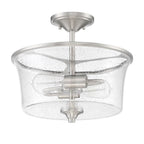 Craftmade 50452-BNK Brushed Polished Nickel Gwyneth 2 Light Convertible Semi Flush In Brushed Polished Nickel Image 1
